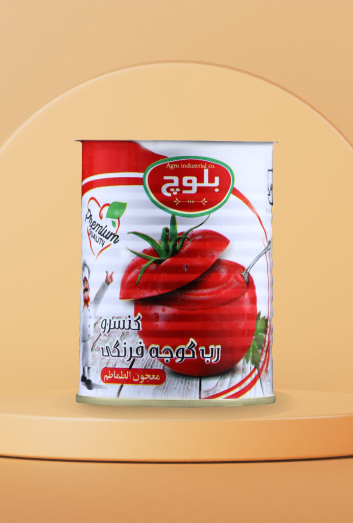 قوطی تولید آروین برای رب بلوچ