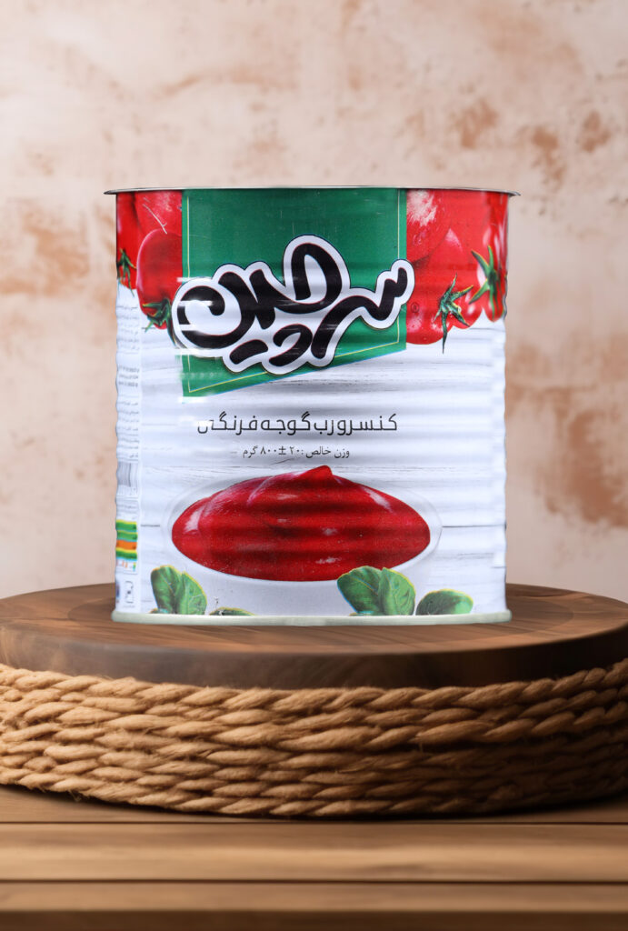 قوطی تولید آروین برای رب سرچین