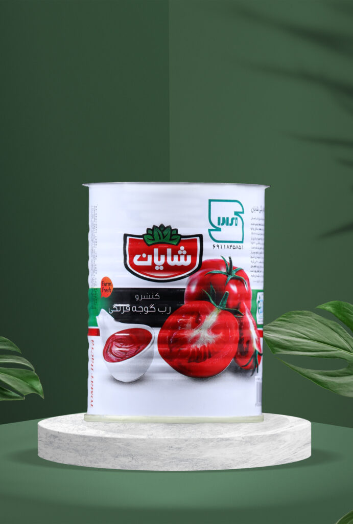 قوطی تولید آروین برای رب شایان